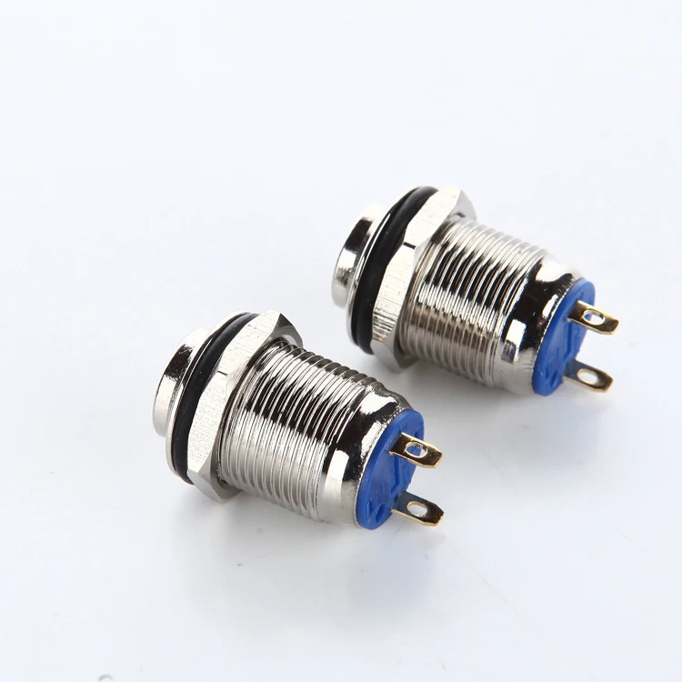 12Mm waterproof switch circular stainless steel metal power button car start horn speaker ring tone automatic reset | Обустройство