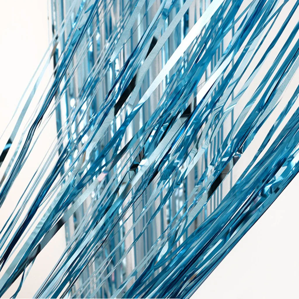 Шторы из фольги металлическая бахрома занавеска s Shimmer для дня рождения свадьбы