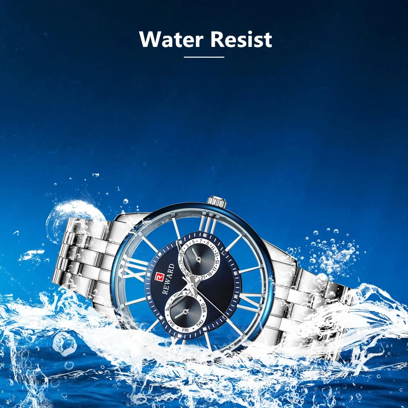 Мужские часы новый топ бренд награда Роскошный прозрачный циферблат мужские