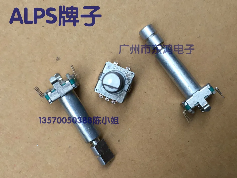 Цифровой потенциометр ALPS EC11 1 шт. с переключателем 15 импульсных валов 30 мм без