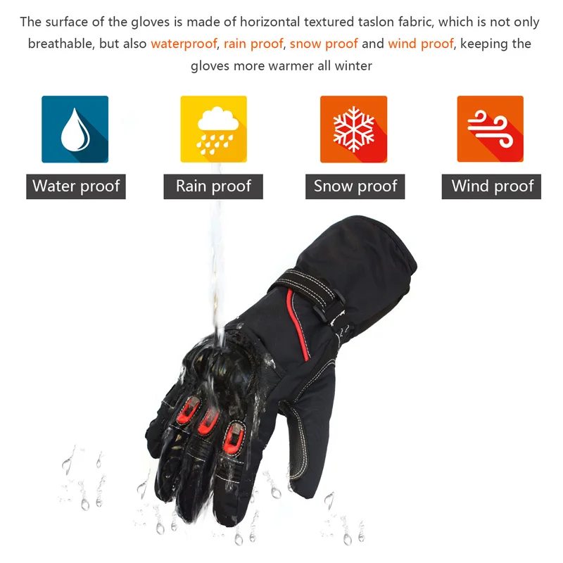 WUPP Motorcycle Breathable Gloves Water Rain Snow Wind Proof Moto Screen Touch Full Finger Glove For Man Woman L XL | Автомобили и