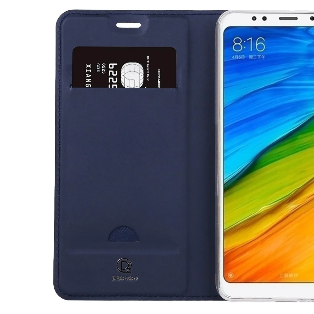 Для Redmi 5 5A случаях Подставка телефон карман держатель карты бумажник чехол GOGO
