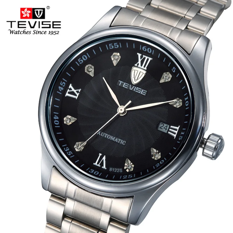 Мужские механические часы бренд Tevise Hours relojes hombre мужские часы Relogio Masculino военные спортивные мужские повседневные наручные часы