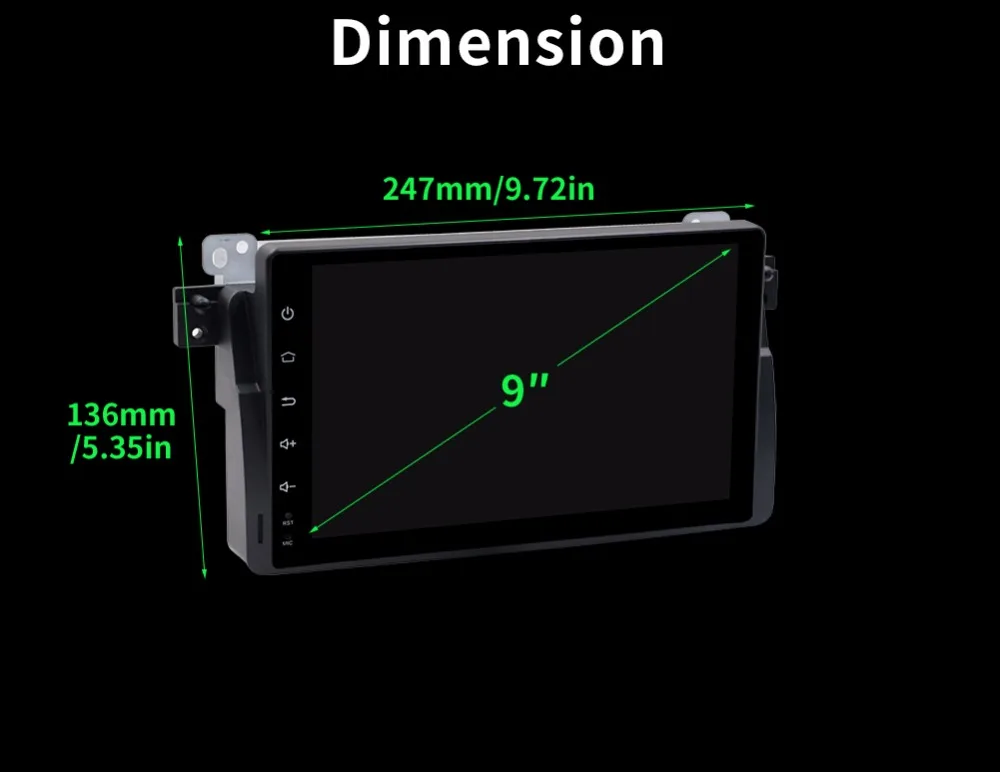 2G Оперативная память HD Сенсорный экран quad core автомобильный радиоприемник gps