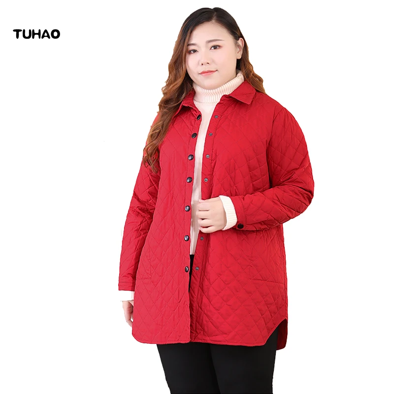 Женская теплая офисная парка куртка большого размера 10XL 9XL 8XL на осень и зиму SUATANS