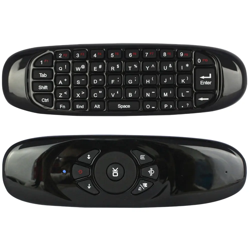 2 4G Air Mouse перезаряжаемая беспроводная клавиатура с дистанционным управлением для