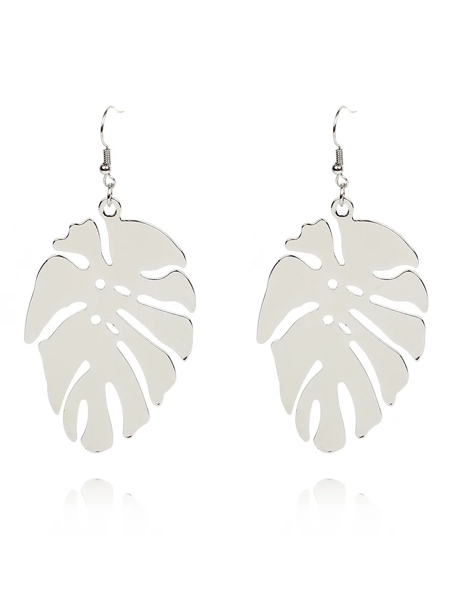 2019 Горячие Для женщин листья тропических растений серьги простой бохо подвески