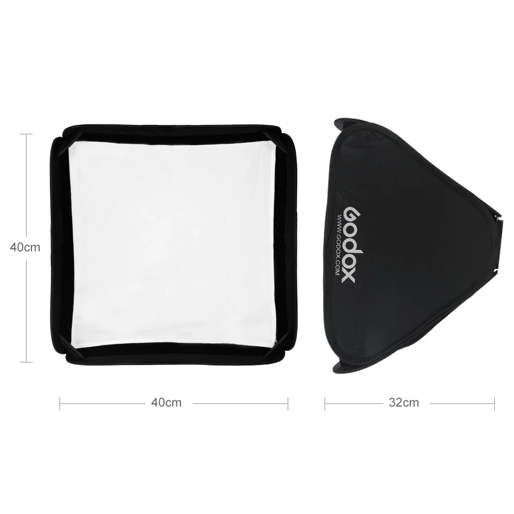 Godox 40x40 см 15 &quot* 15&quot Сумка комплект софтбокс для камеры студийная вспышка
