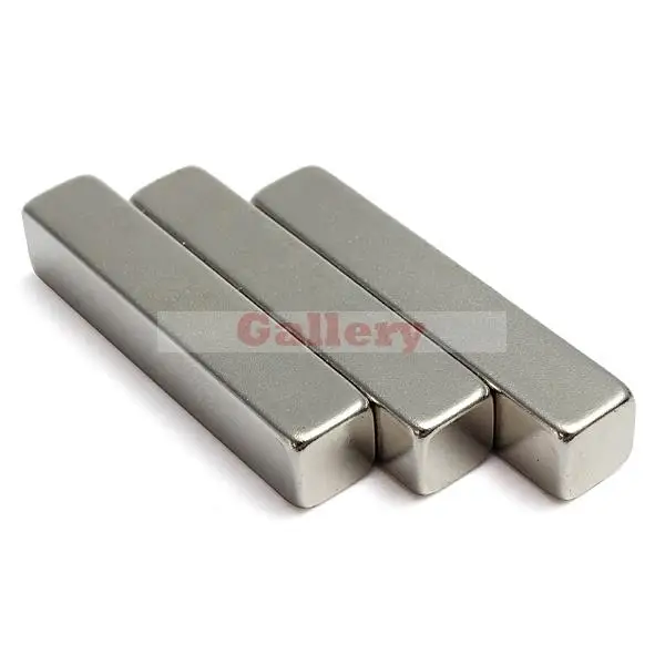 

3 pcs Large Strong Neodymium Block Magnet 50mmx10mmx10mm N35