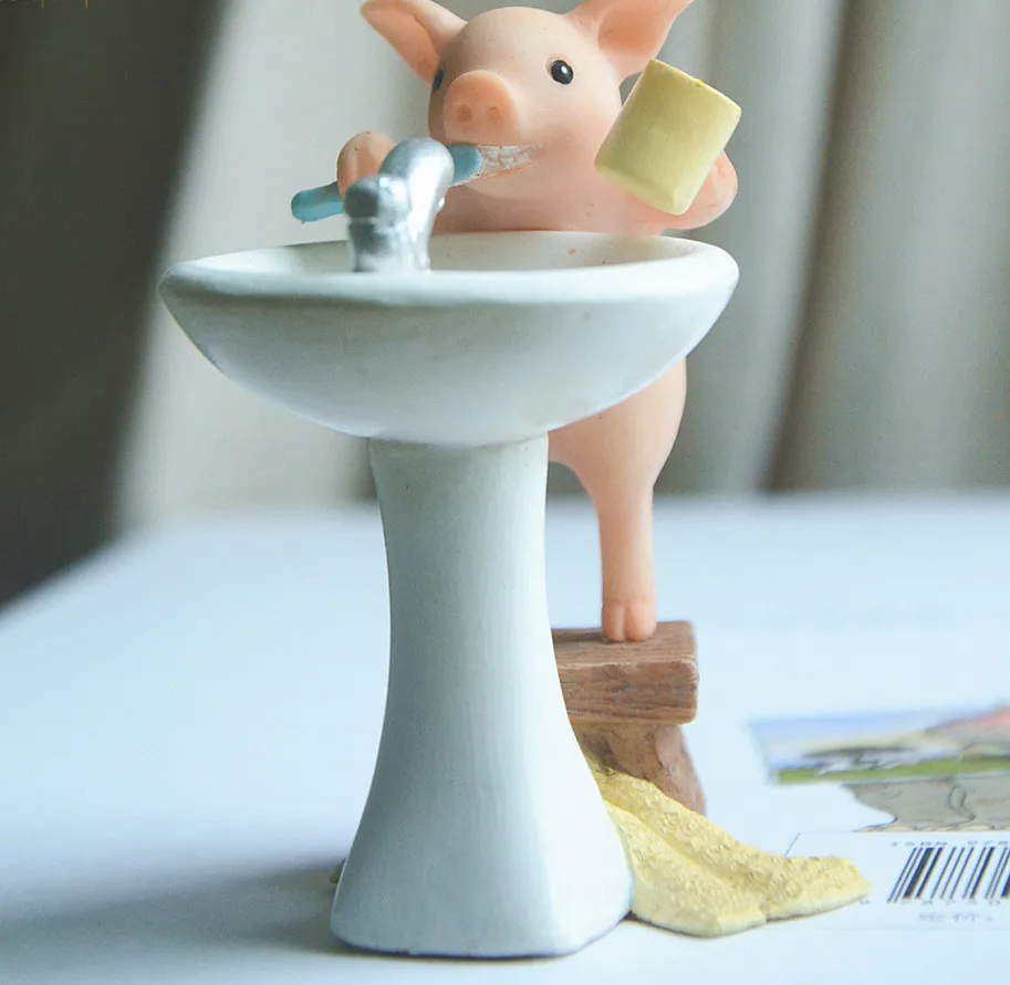 Повседневная коллекция милая свинка аксессуары для украшения дома статуэтки