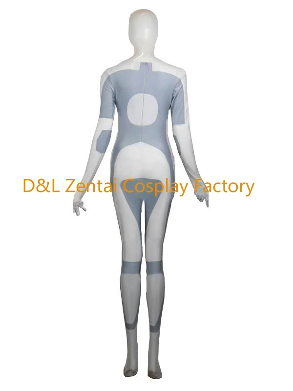 Бесплатная доставка DHL для взрослых белая и серая сирена из трона спандекс костюм