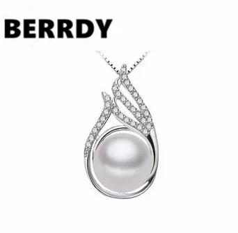 Реальный из натурального пресноводного жемчуга ожерелье с кулоном красивые