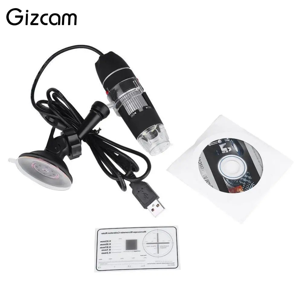 Gizcam мини Камера Портативный USB 8 светодиодный 500X2 MP цифровой микроскоп Эндоскоп