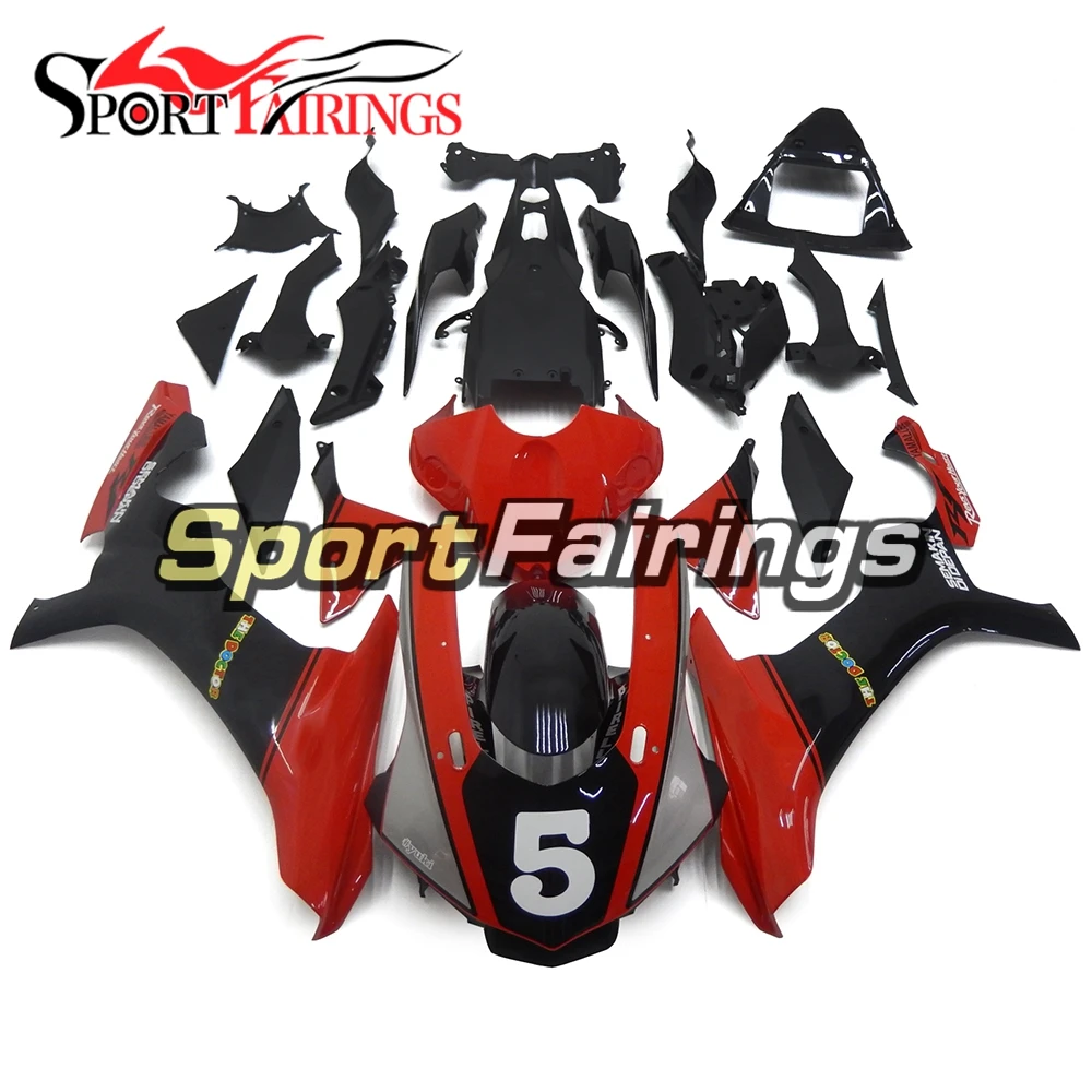 

ABS Plastic Cowlings For Yamaha 2015 2016 YZF1000 R1 ABS Injection Motorcycle Body Frame YZF R1 15 16 Sportbike Red Black Hulls