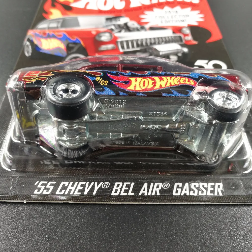 Автомобиль Hot Wheels CHEVY BEL AIR коллекционная версия 50 й годовщины коллекция литых