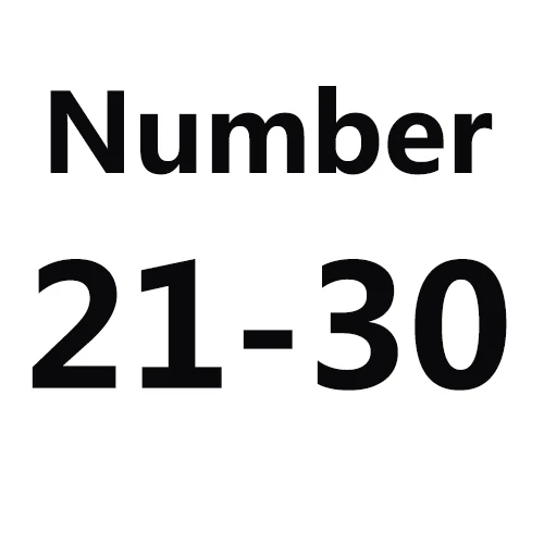 21-30 Заказной номер брелок бирка-брелок собака номер 1-10 - Цвет: 21-30