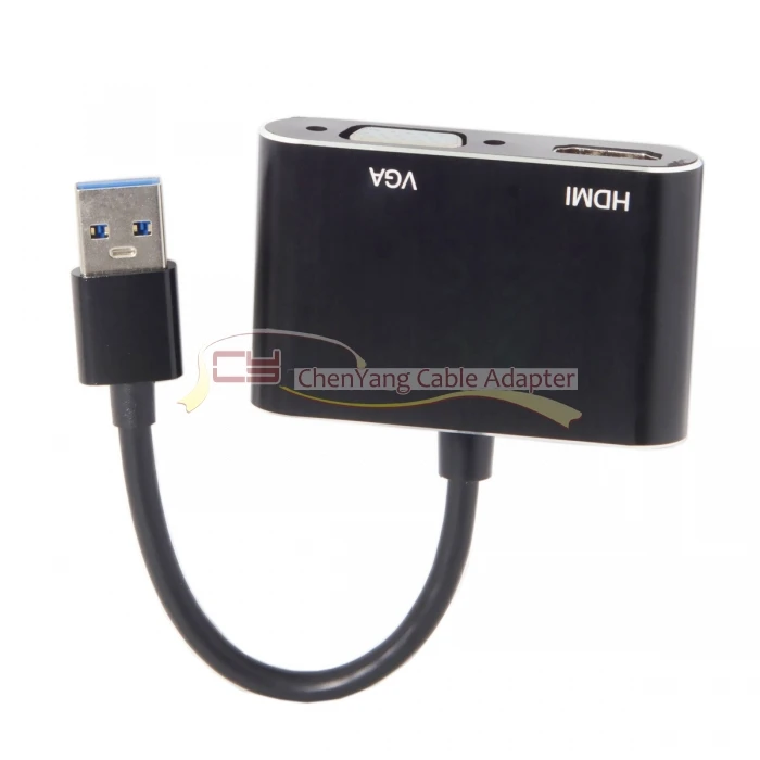 CY USB 3.0 &amp 2.0 to HDMI VGA HDTV Adapter Cable External Graphics Card for Windows Laptop | Компьютеры и офис