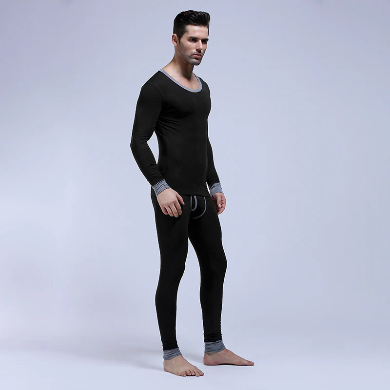 Комплект теплого нижнего белья AIIOU мужской ультратонкое эластичное термобелье