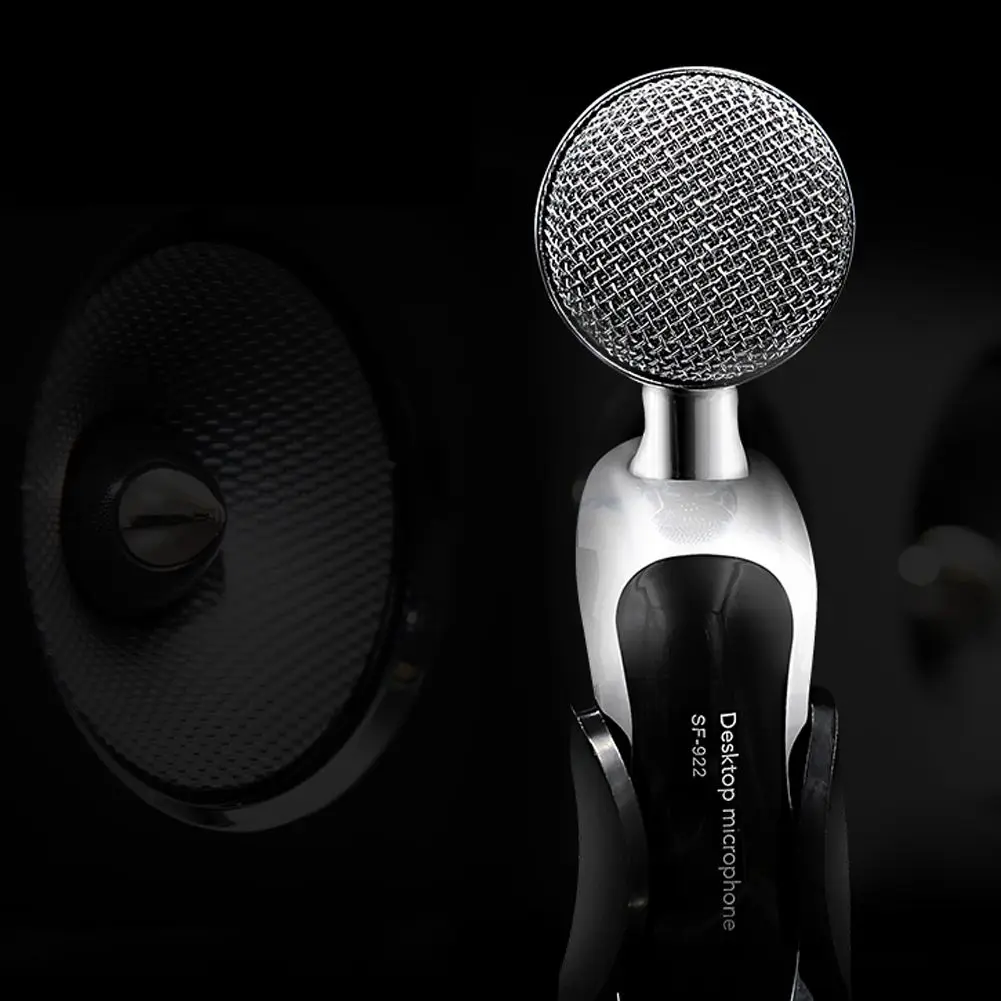 SF 922B профессиональный звук USB конденсаторный микрофон Podcast студия для ПК ноутбука
