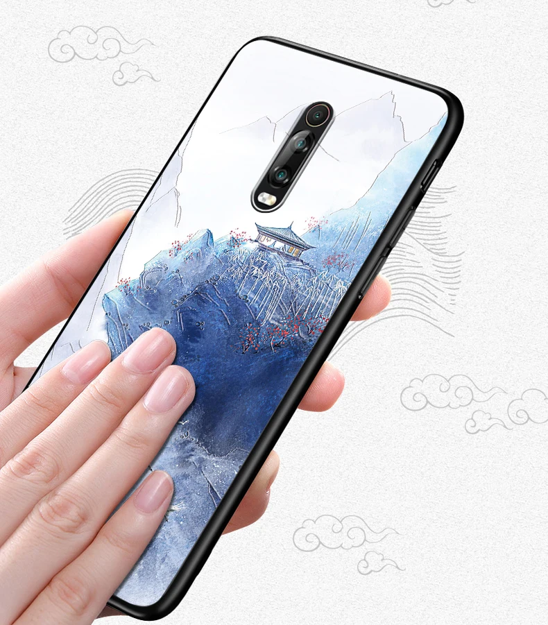 Рельефный чехол для Xiaomi Redmi K20 Pro чехол противоударный HD 3D рельефный силиконовый чехол для Redmi K 20 чехол Licoers Официальный чехол