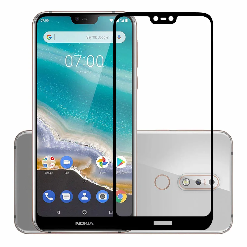 30 шт./лот полный охват Защитные пленки для Nokia 7 1 царапинам защитный Закаленное