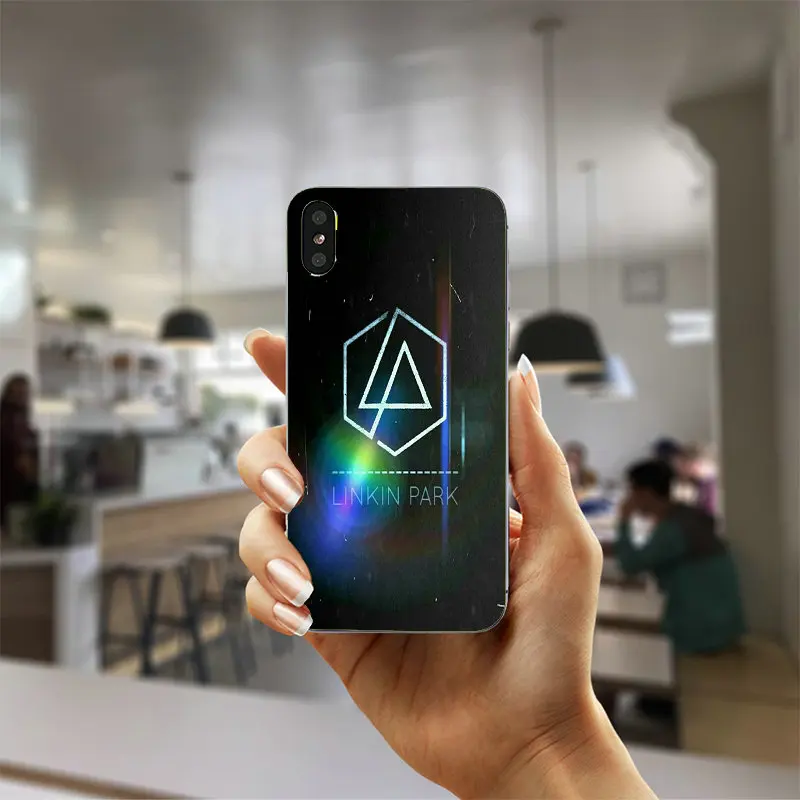 Soft TPU Silicone Mobile Phone Cases for iPhone X 8 7 6S 6 Plus 5 5S SE 5C 4S 4 Shell Bags Back Cover Fashion Linkin Park Logo | Мобильные