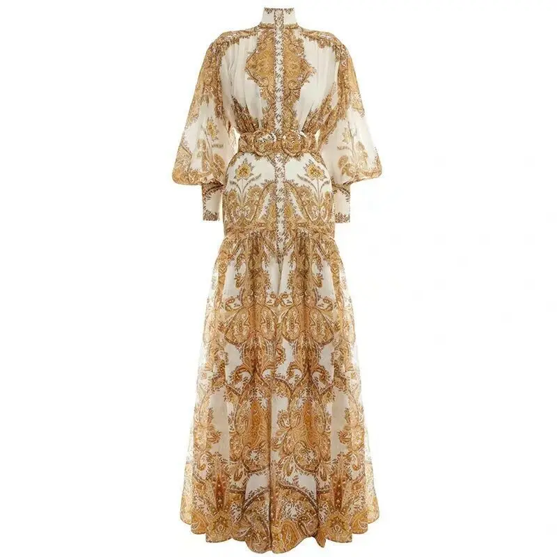 Женское винтажное платье с длинным рукавом модные вечерние платья высшего