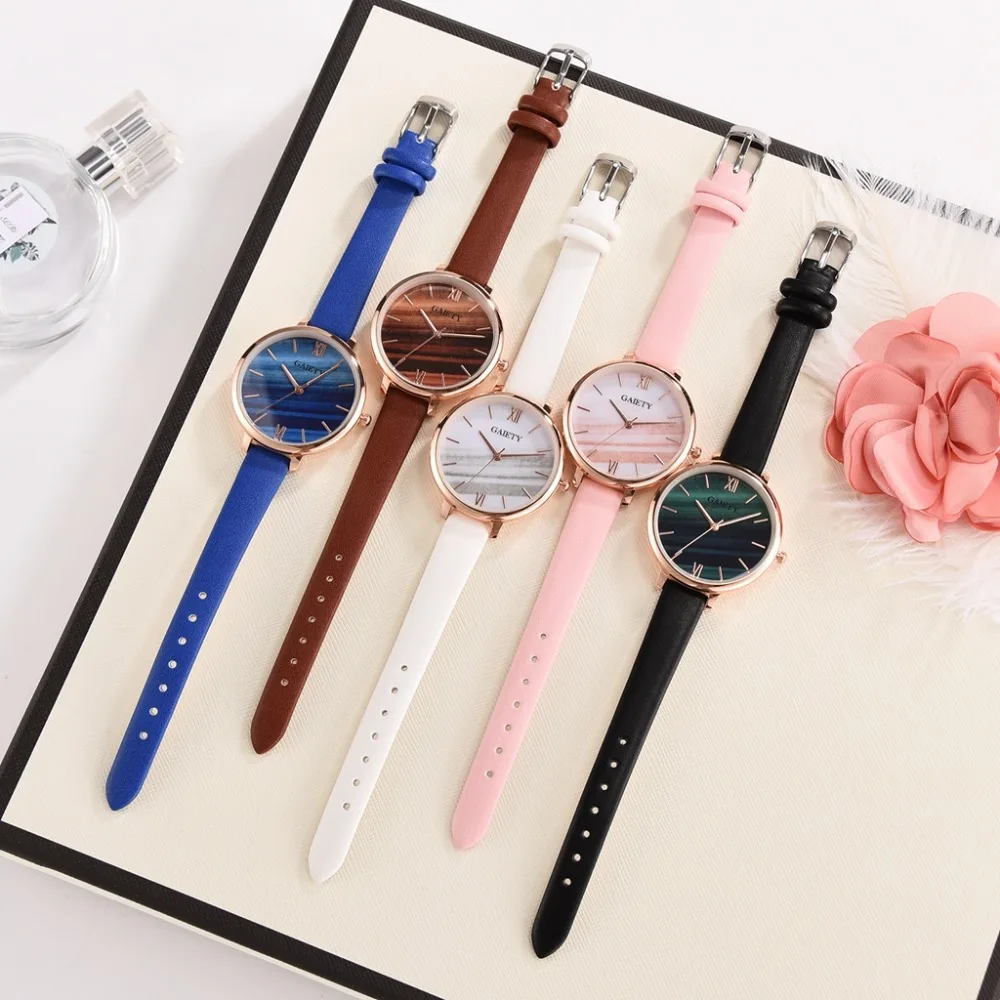 Часы наручные женские кварцевые аналоговые с кожаным ремешком|Женские часы| |