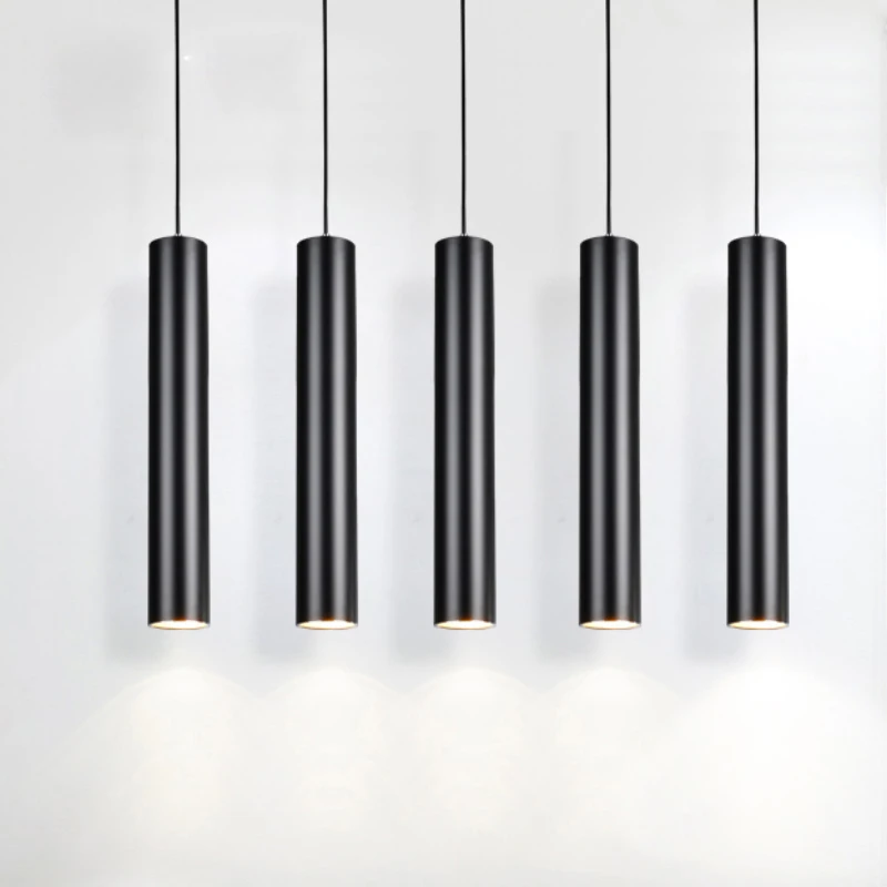 Dimmable длинные трубка подвесной светильник с висит Точечный 9 Вт 12 потолочный COB