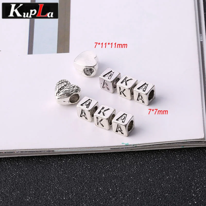 Vintage Silver Metal Aka Sorority DIY Classic Accessories Handmade Fashion Beads Charms for Pandora 40 Pieces/lot | Украшения и