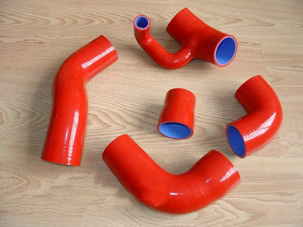 RED Hose Only Алюминиевый турбо интеркулер и BOOST трубы для Volvo 850 серии Volvo S70 V70 C70 P80/LS/LW T-5/T-5R R GLT 2.3L 2.4L силиконовый шланг - Цвет: RED Hose Only