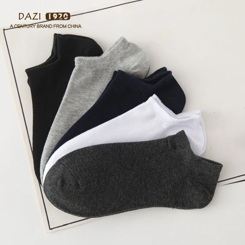 5Pairs Men Cotton White Socks DAZI New Arrival Casual Summer Ankle Mesh Thin Breathable Free Shipping | Мужская одежда