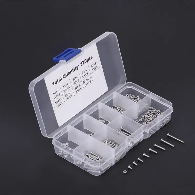 Набор винтов и болтов из нержавеющей стали для ремонта ноутбуков/телефонов/ПК 320