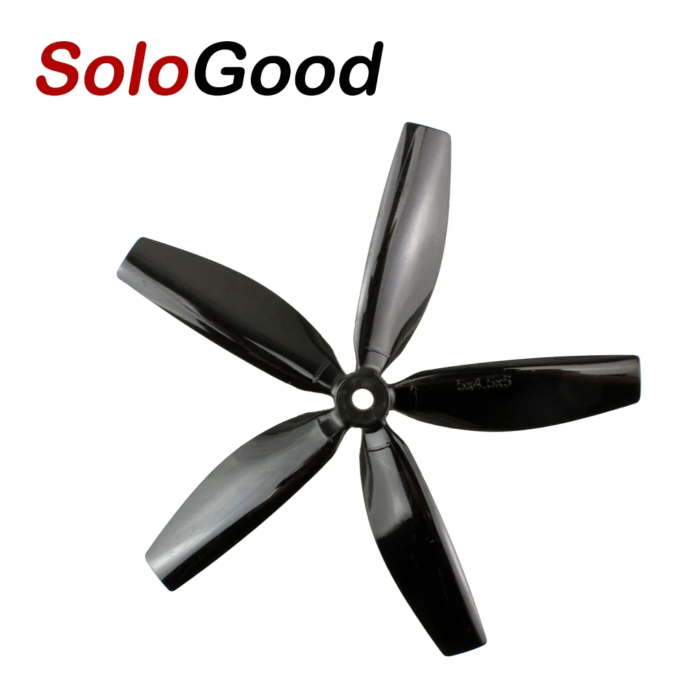 5045 5 Blades black 10 шт. 3045/4045/5040/5045 на возраст 3, 4, 5, 6, лезвия закругленный Стекловолоконный Пропеллер CW/CCW для 250 FPV гоночный Квадрокоптер ZMR250 защитной крышкой Robocat - Цвет: 5045 5 Blades black