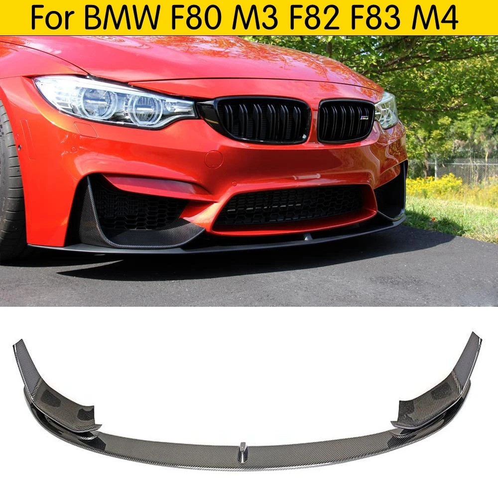 Для F80 F82 F83 углеродное волокно Передняя губка для BMW M3 M4 2012 2018 авто гоночный
