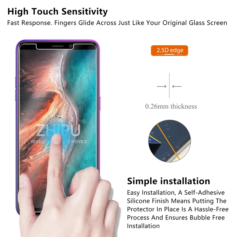 10 шт. закаленное стекло для ULEFONE P6000 PLUS протектор экрана 2.5D 9H защитная