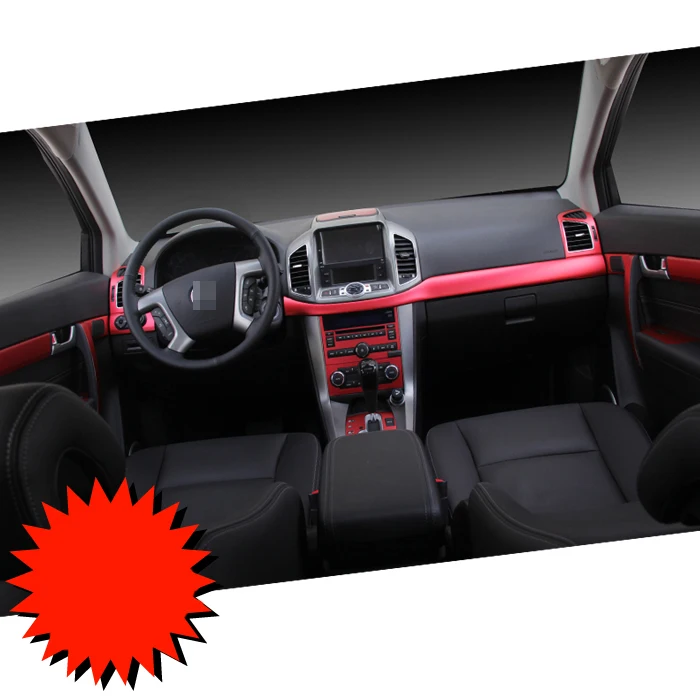 Car-Styling Teeze Car Interior Center Console Color Change Carbon Fiber Molding Sticker Decals For Chevrolet Captiva | Автомобили и