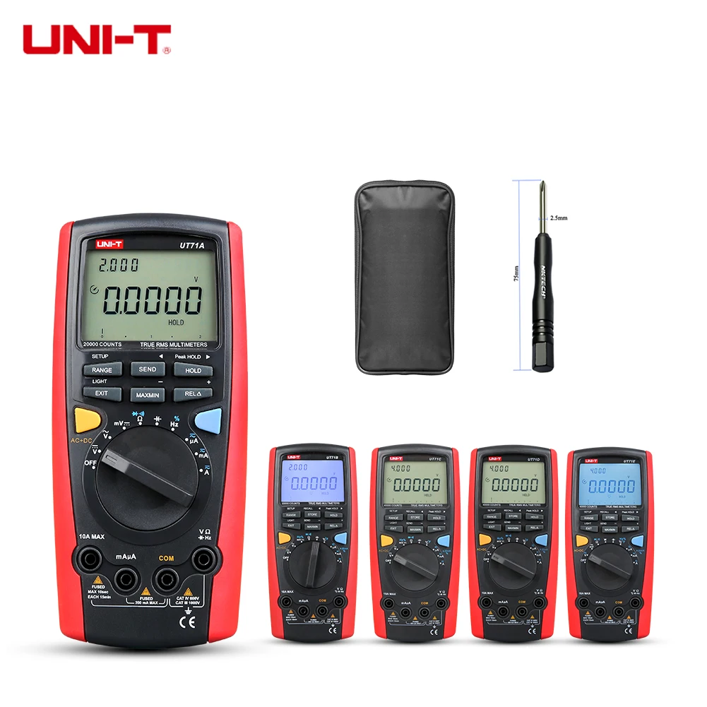 Умный Цифровой мультиметр фреза с двойной подсветкой UT71E UT71D UT71C UT71B UT71A функция True