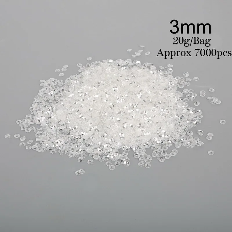 3/4/5/6mm Round Cup Sequin For Clothing Accssory Craft Scrapbooking Paillettes Wedding Art Decoration Jewelry Making DIY | Украшения и