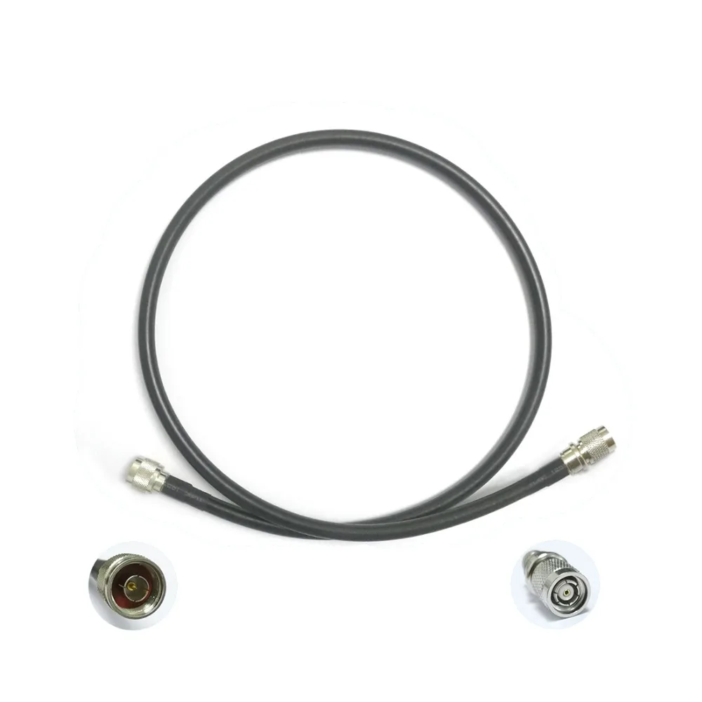 

1PC N male to RP-TNC male plug RF coax cable adapter RG8 100cm low loss high quality for wifi antenna anti-corrosive