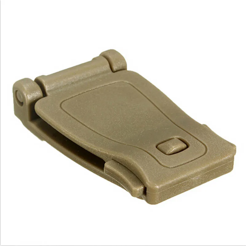 

1 PCS Practical Molle Strap Buckle Backpack Bag Webbing Connecting Buckle Clip 26mm Black/Khaki EDC Tool Accessories