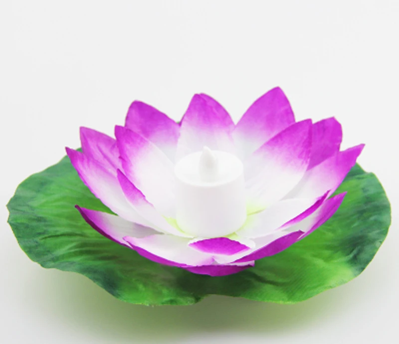 

24 pcs Diameter 19 cm LED Lotus Lamp in Colorful Changed Floating Water Pool Wishing Light Lamps Lanterns for Party Decoration