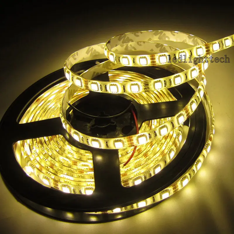 Сверхъяркая Светодиодная лента 300 м 5050 В постоянного тока 5 SMD теплый белый свет не