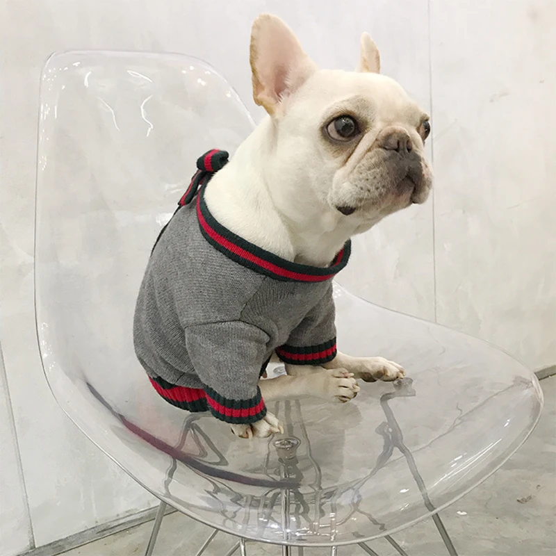 pet clothing dog clothes method bucket bow sweater pet popular brand fashion autumn and winter new style hot selling free global shipping