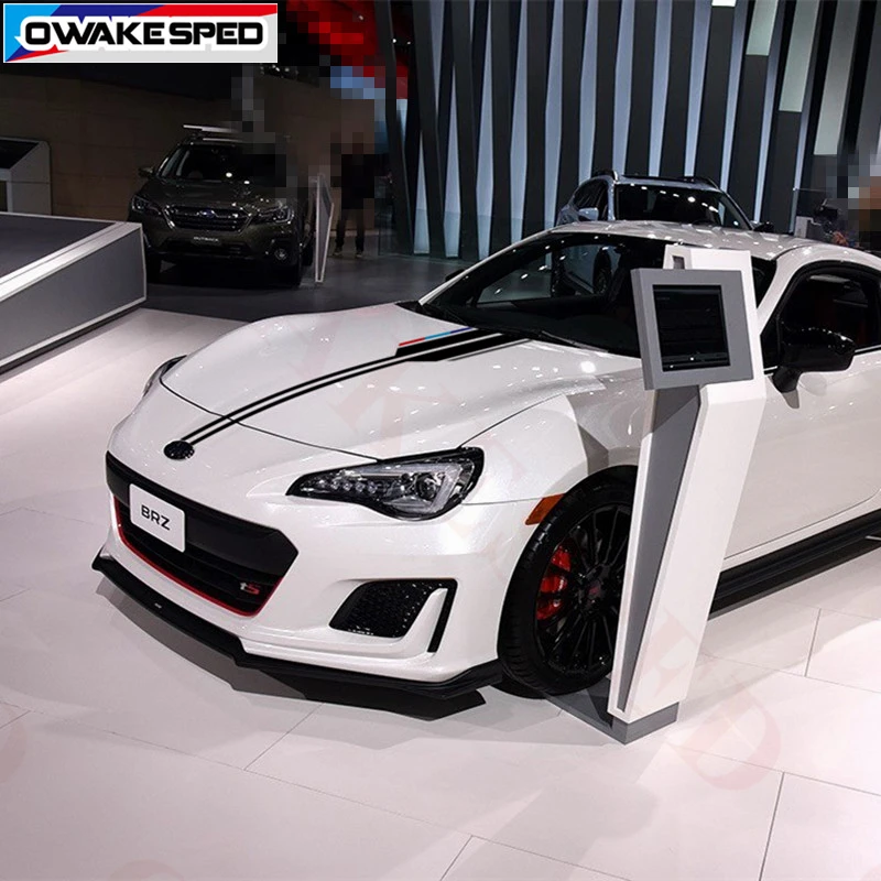 Виниловые наклейки на капот автомобиля для Subaru BRZ Coupe AT MT триколор гоночные