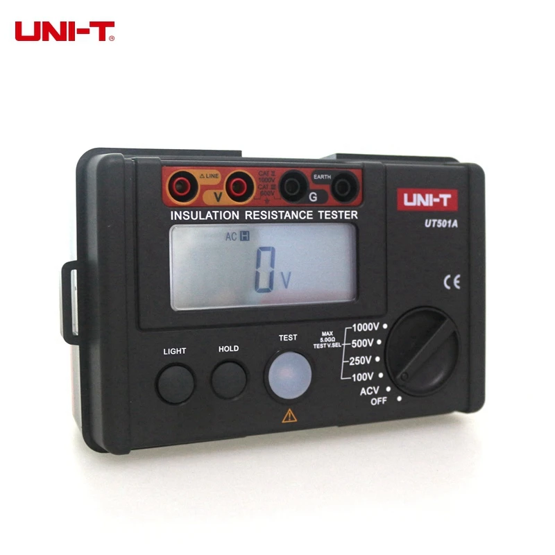 UNI T UT501A изоляции заземления Измеритель сопротивления Напряжение тестер