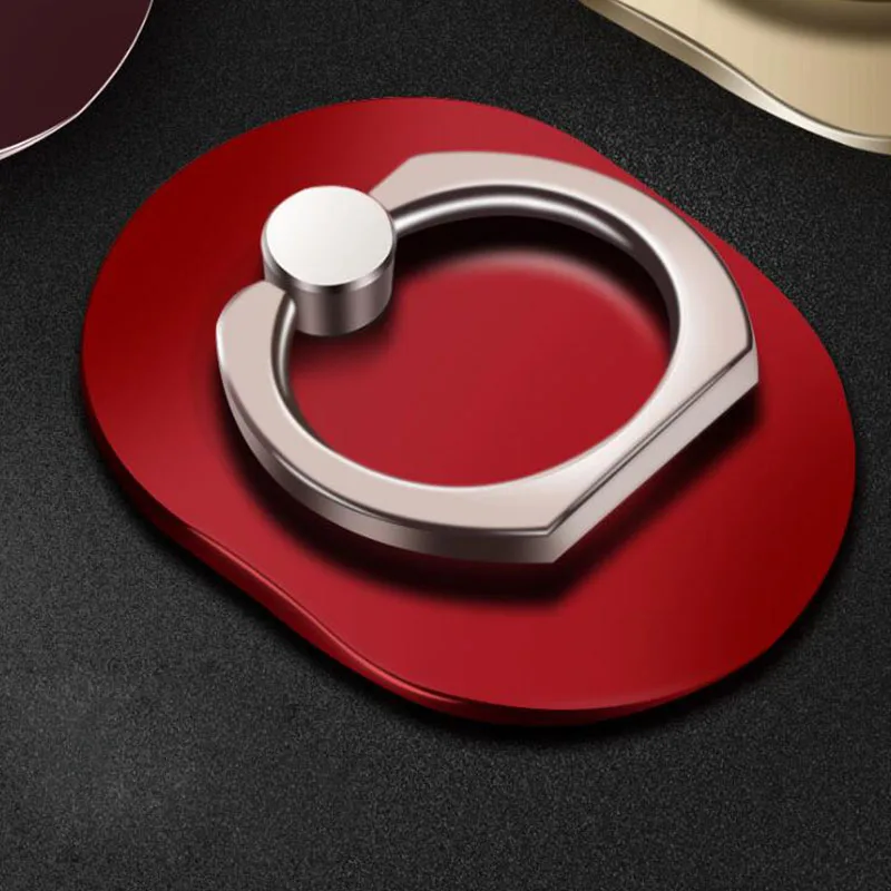 4 Red Кольцо на палец, подставка для мобильного телефона, смартфона, держатель для iPhone X, 8, 7, 6, 6S Plus, 5S, смартфон, IPAD, MP3, автомобильный держатель, подставка для samsung - Цвет: 4 Red