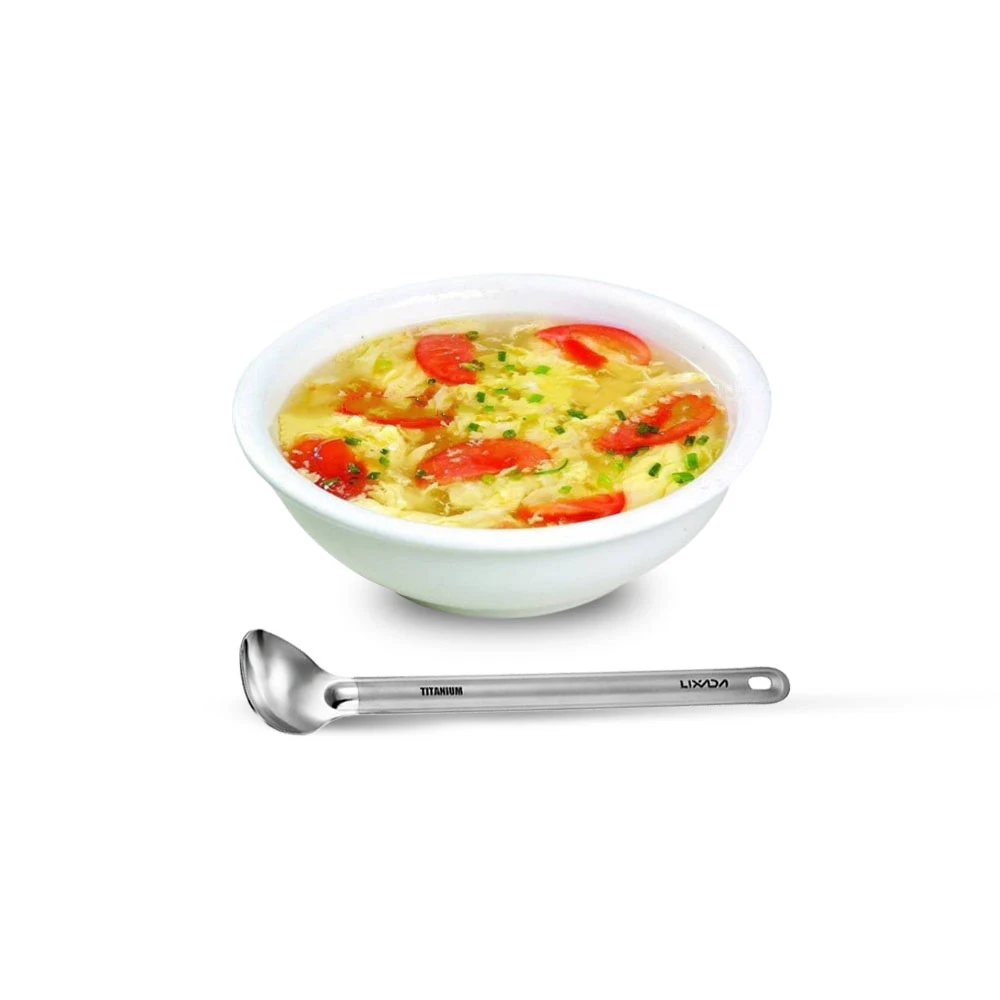Ложка Lixada с длинной титановой ручкой портативная уличная ложка для кемпинга