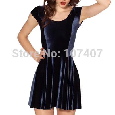 Новинка 2017 женская одежда вельветовые платья с глубоким синим злом CHEERLEADER 2 0