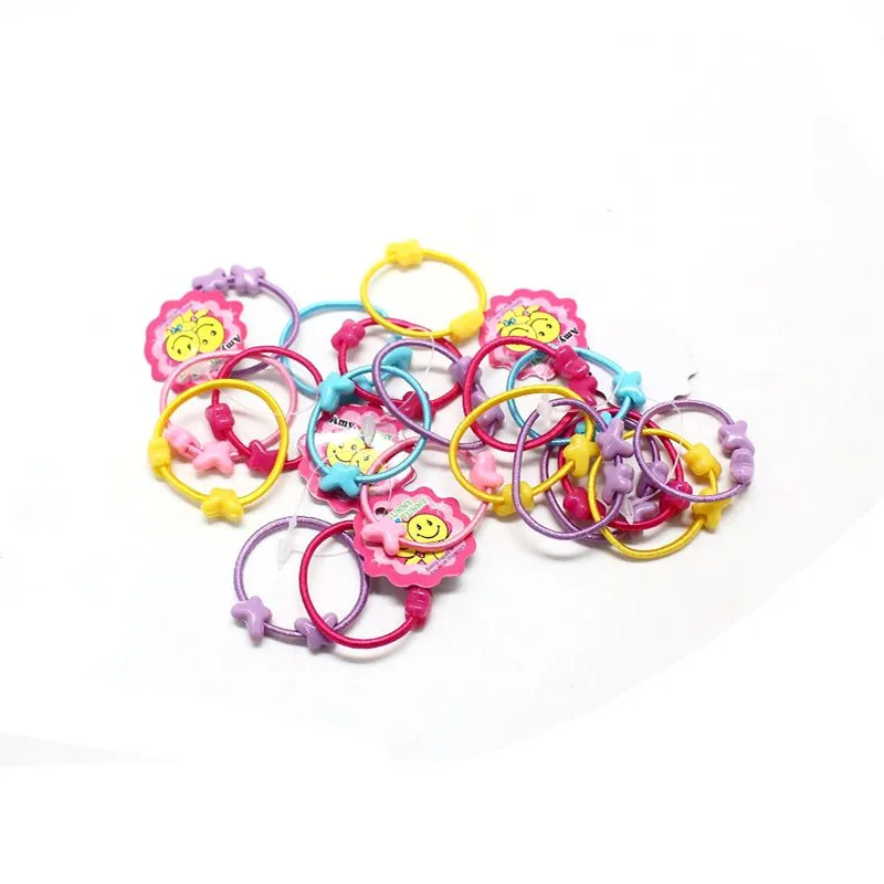 Hot Sale 1Pack Little Girl Hair Accessories Cute Candy Colors Elastic Rubber Band High Quality Kid Ponytail Holder Headband | Детская